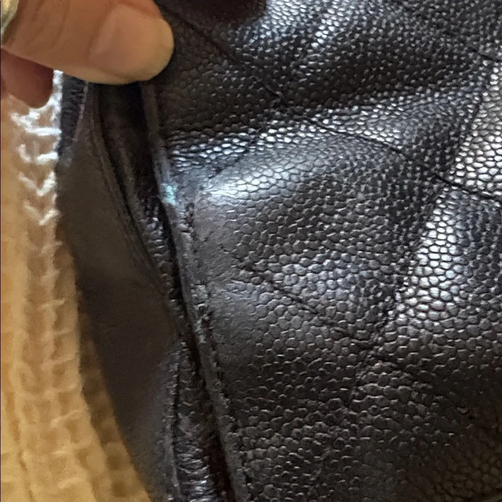 CHANEL Black Quilted Leather Shoulder Tote with Gold Chain - Picture 16 of 17